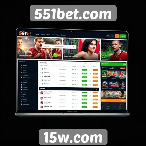 Análise da interface do usuário do site 551bet